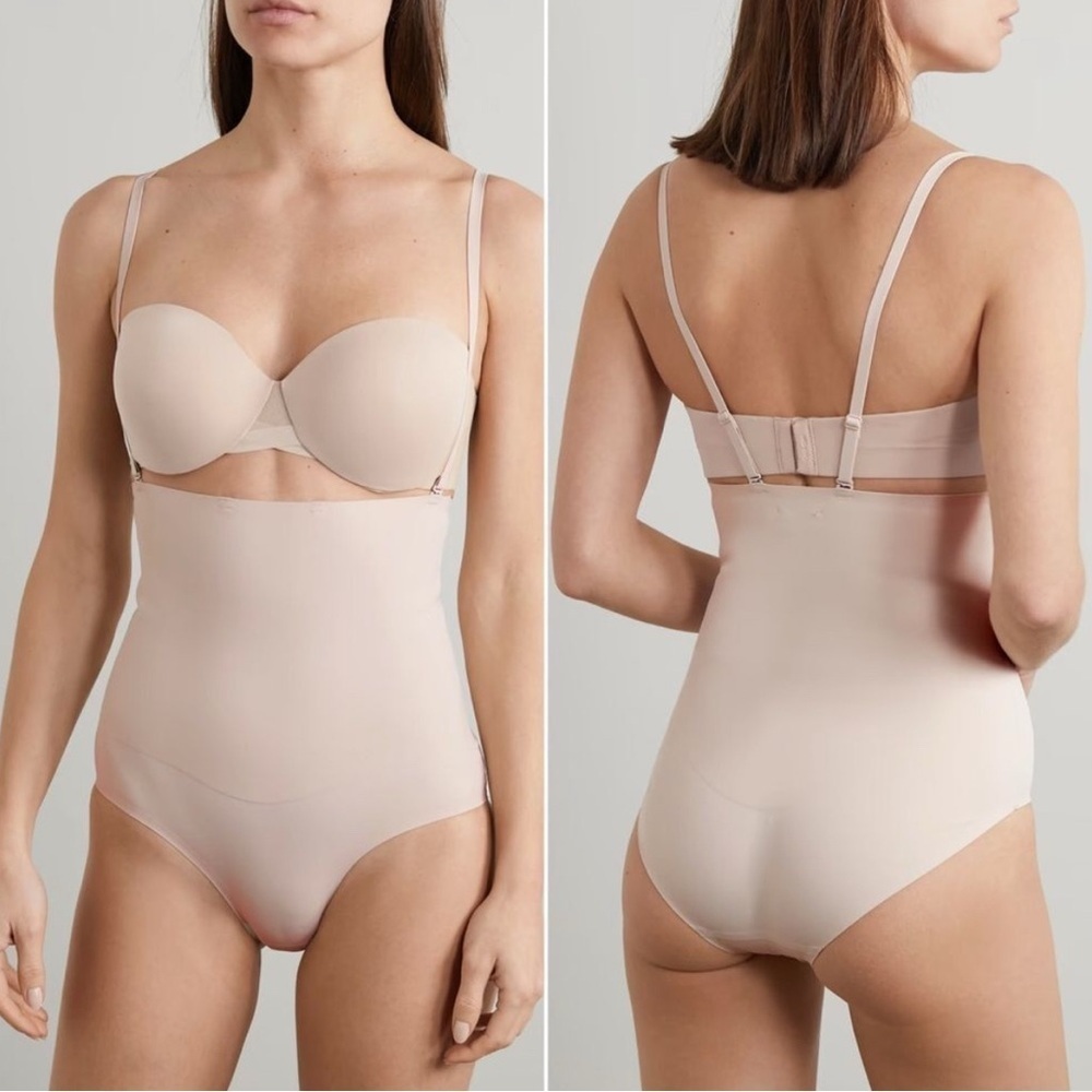 NWT HEIST The High Waist beige shaping briefs SMALL